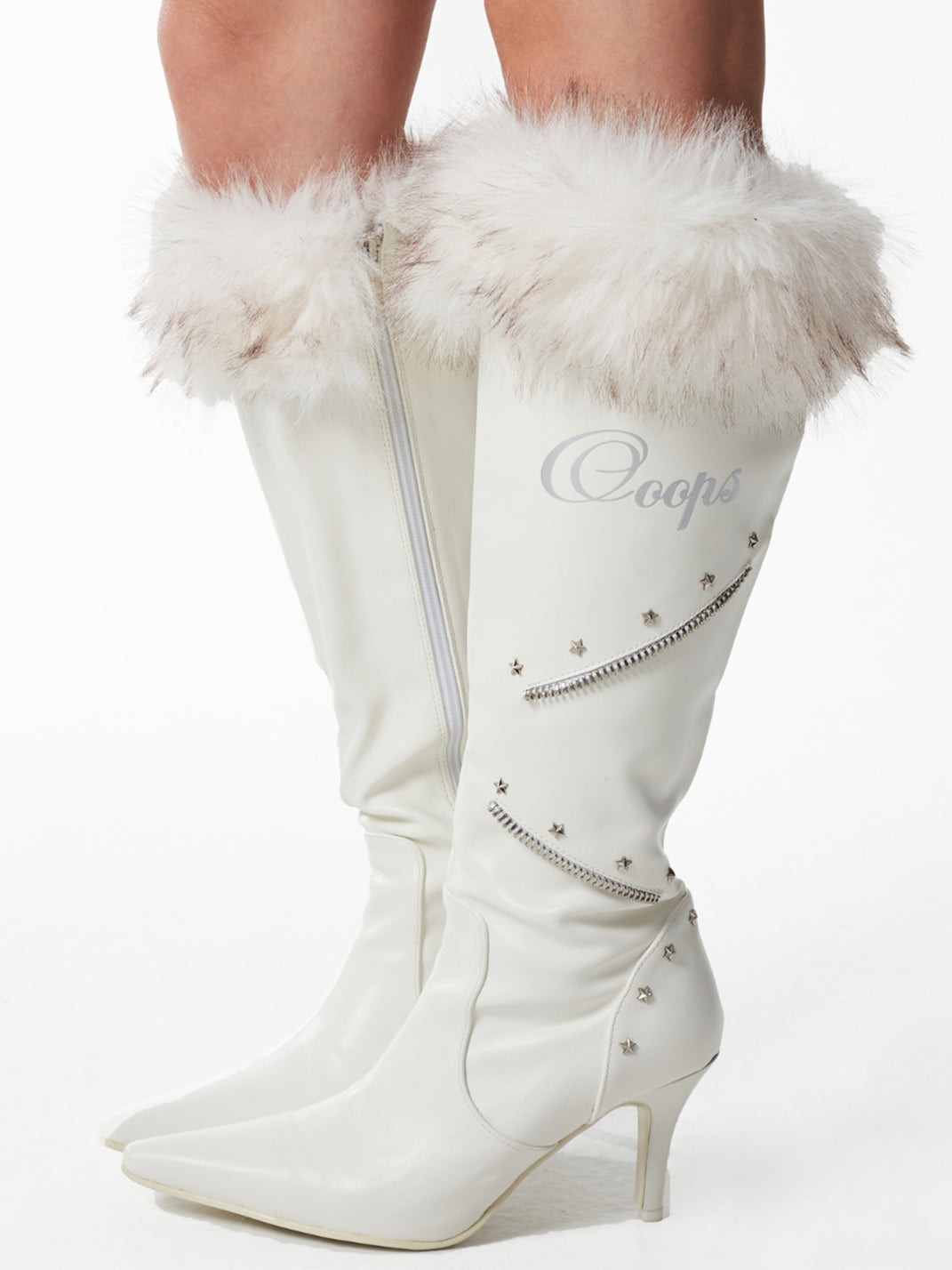 Plush-Cuff Pointed-Toe Knee-High Boots - View 13