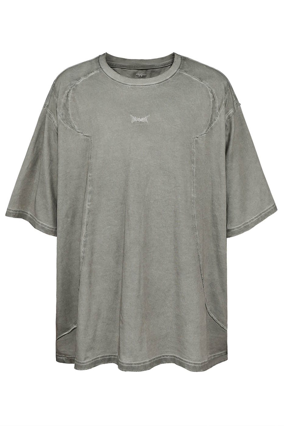 Washed Structured Grey T-Shirt