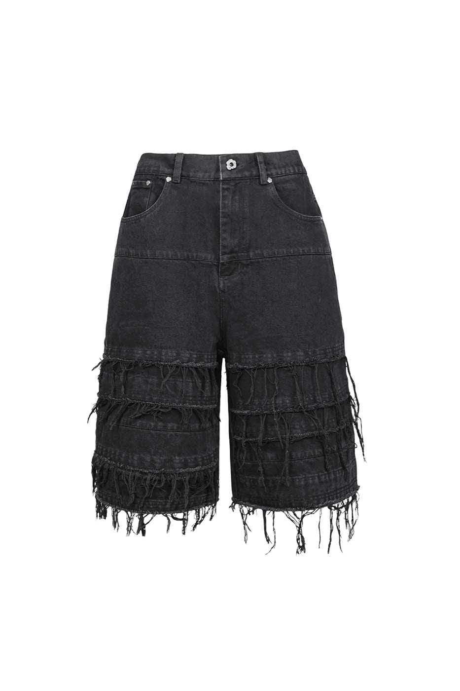 Frayed Denim Shorts