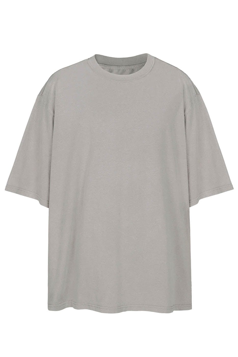 Stone Gray Oversized Army T-Shirt