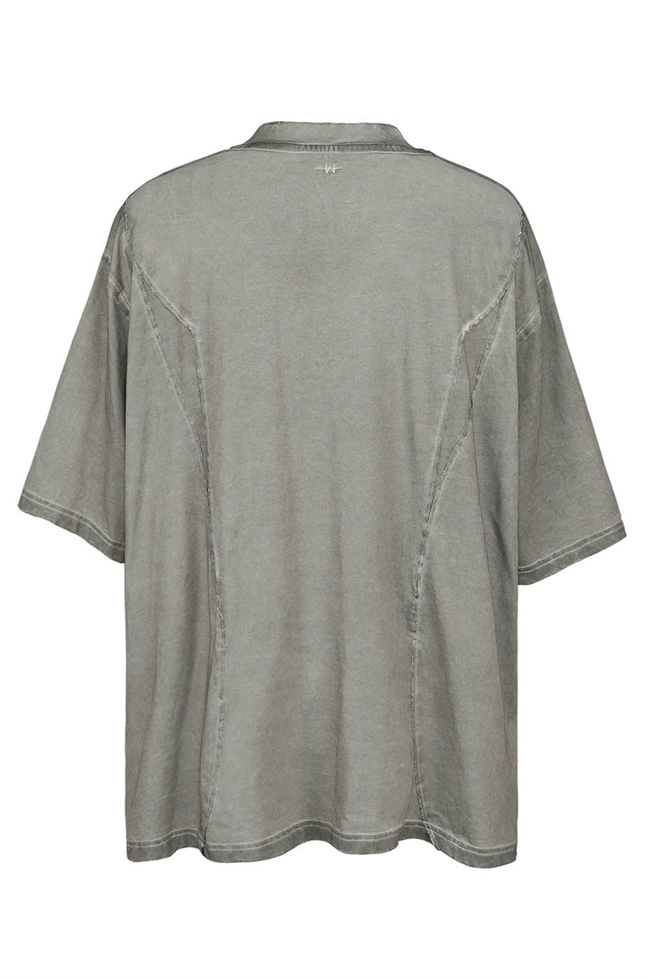 Washed Structured Grey T-Shirt