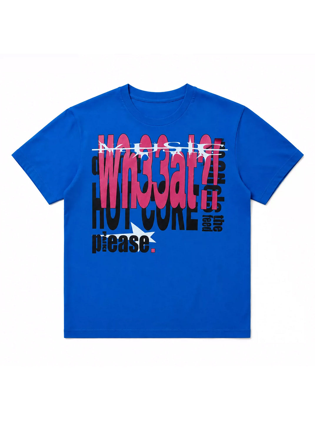 Electronic Slogan Graphic Cotton T-Shirt