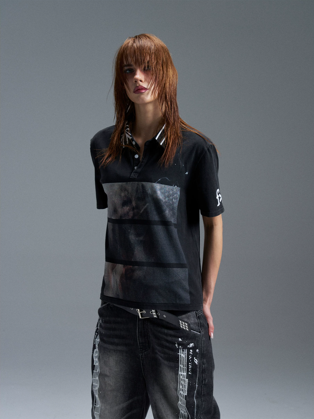 Washed Union Jack Portrait Polo Shirt - View 2