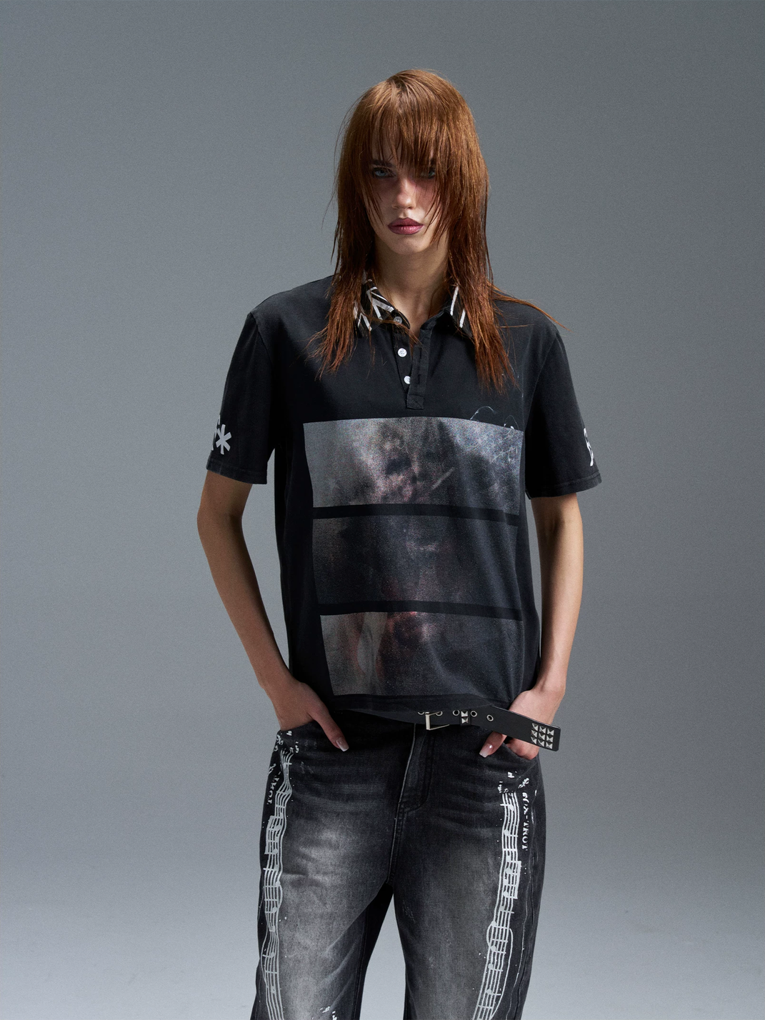 Washed Union Jack Portrait Polo Shirt - View 3