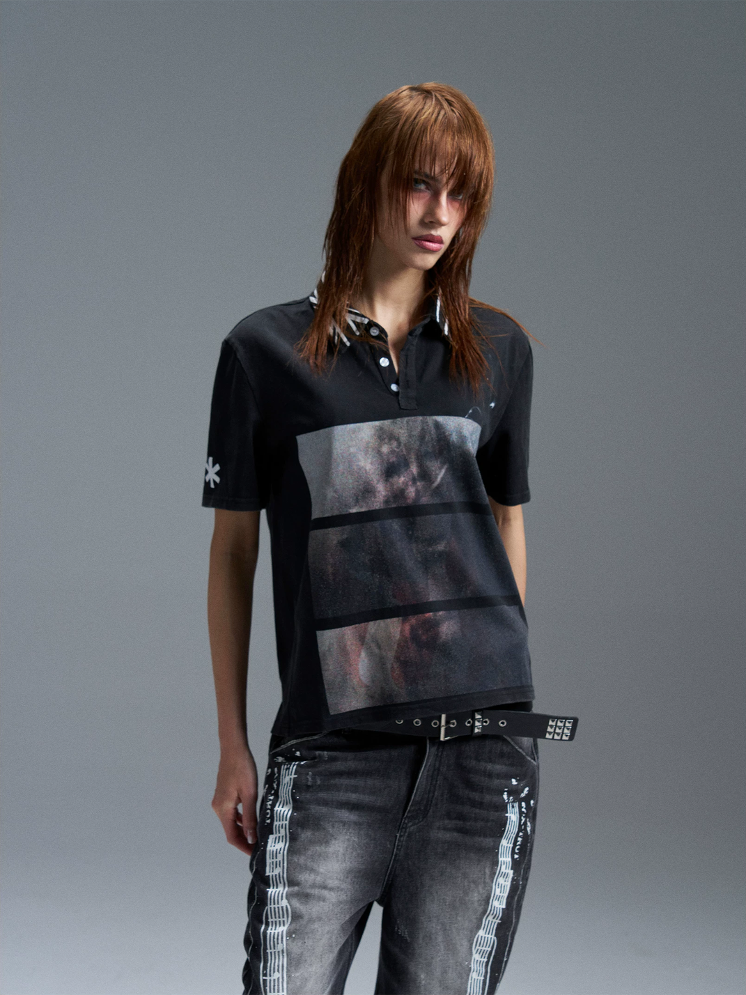 Washed Union Jack Portrait Polo Shirt - View 4