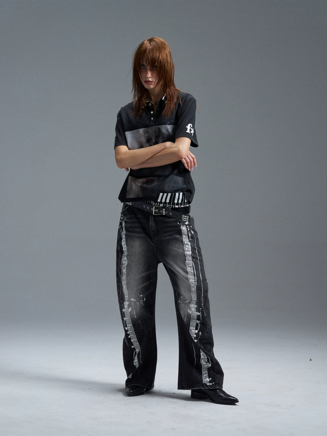 Washed Union Jack Portrait Polo Shirt - View 7