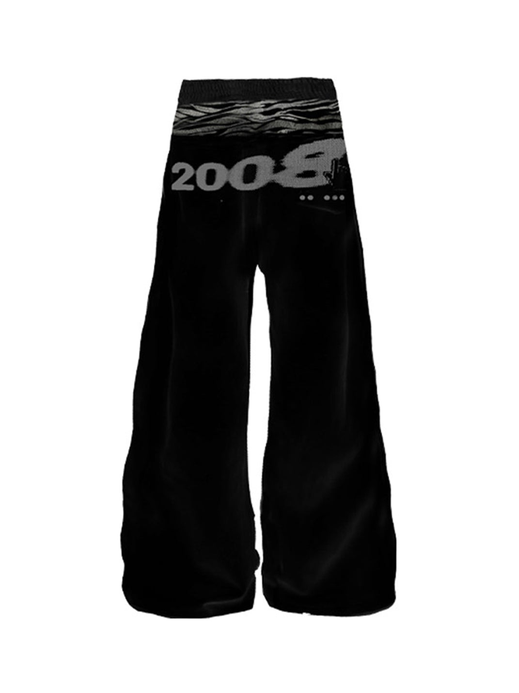 Tiger-Print Velvet Double-Waist Pants - View 6