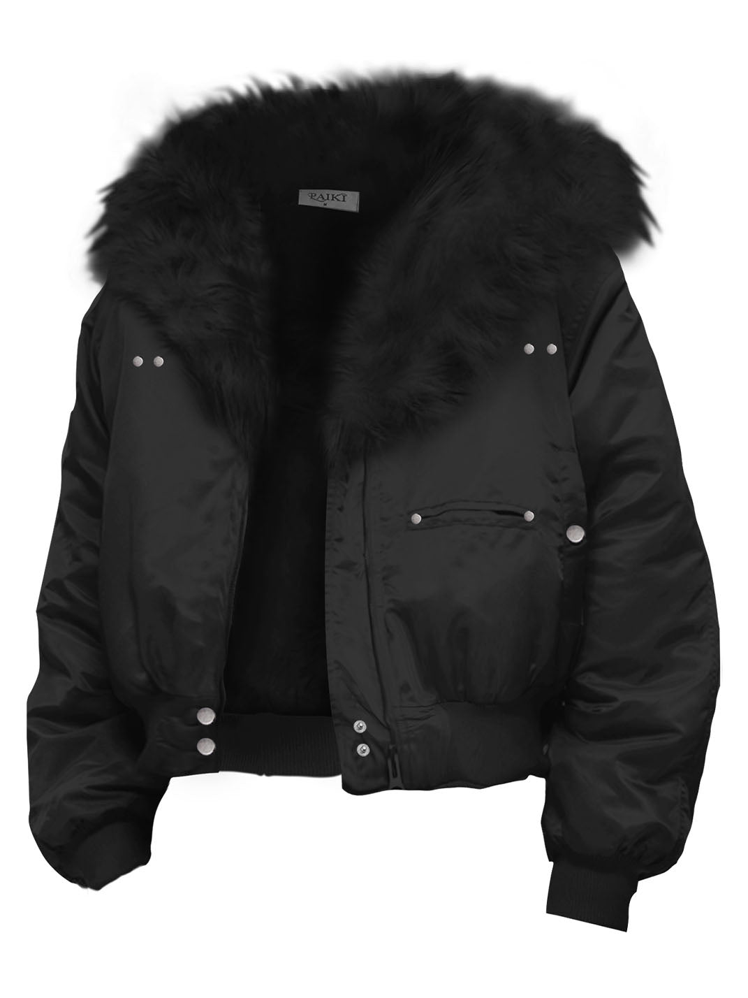Faux-Fur Aviator Bomber Jacket - View 2