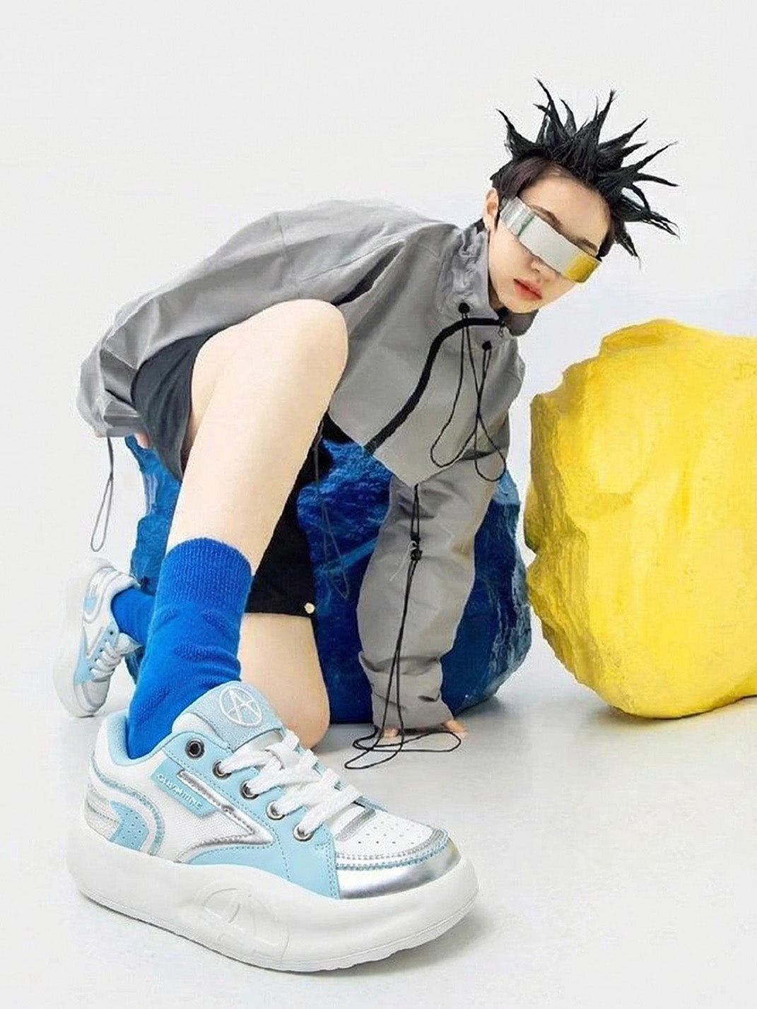Pastel Breathable Platform Runner Sneakers - View 3