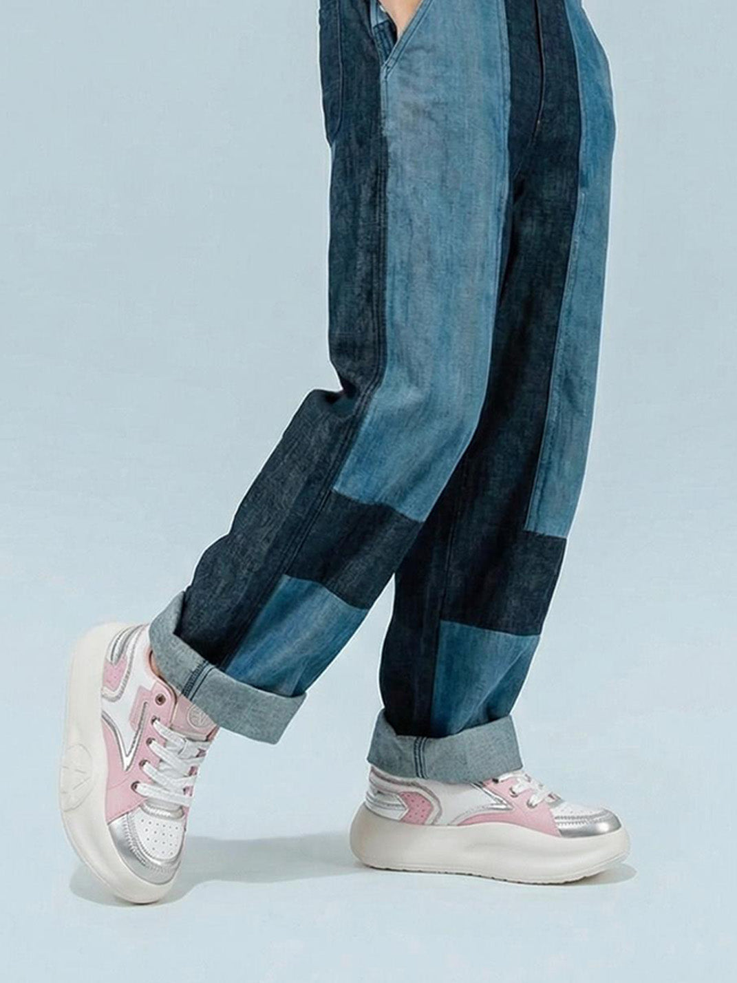 Pastel Breathable Platform Runner Sneakers - View 12
