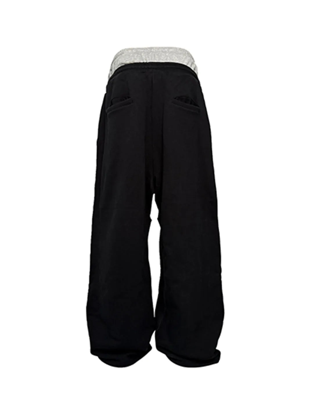 Applique Double-Waist Pleated Sweatpants - View 7