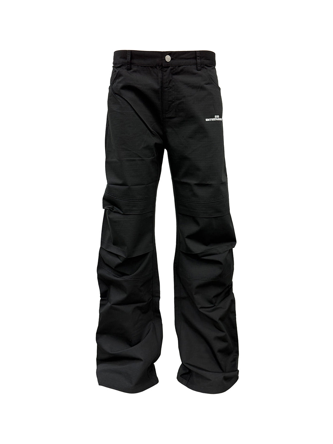 Pleated Relaxed-Fit Casual Pants