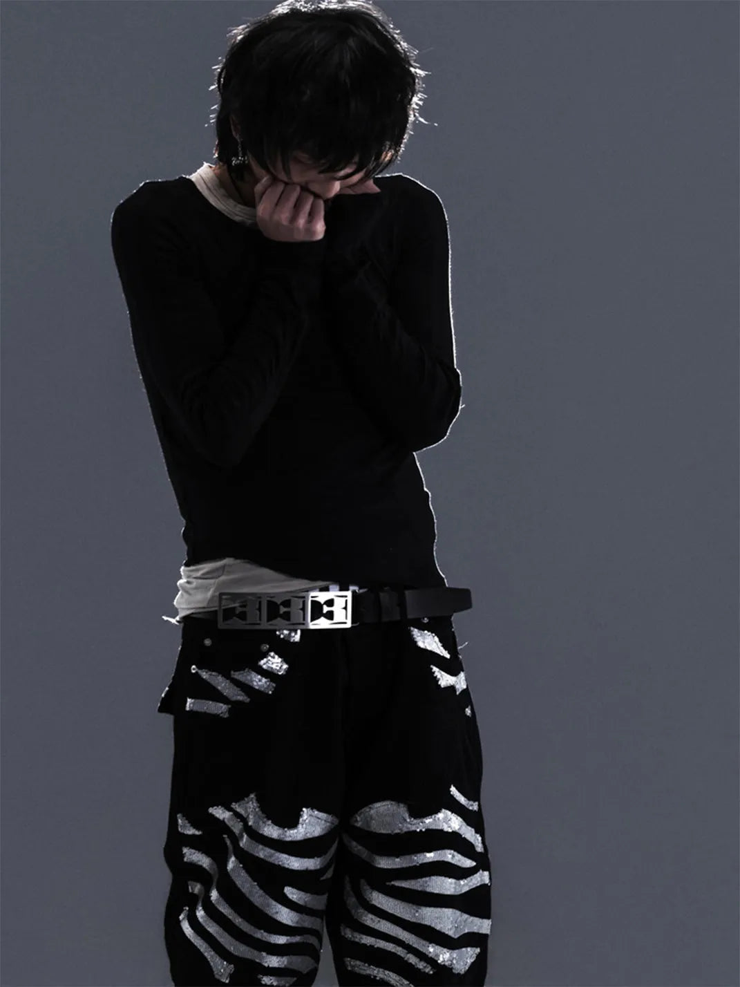 Layered Two-Piece Effect Long-Sleeve T-Shirt - View 6