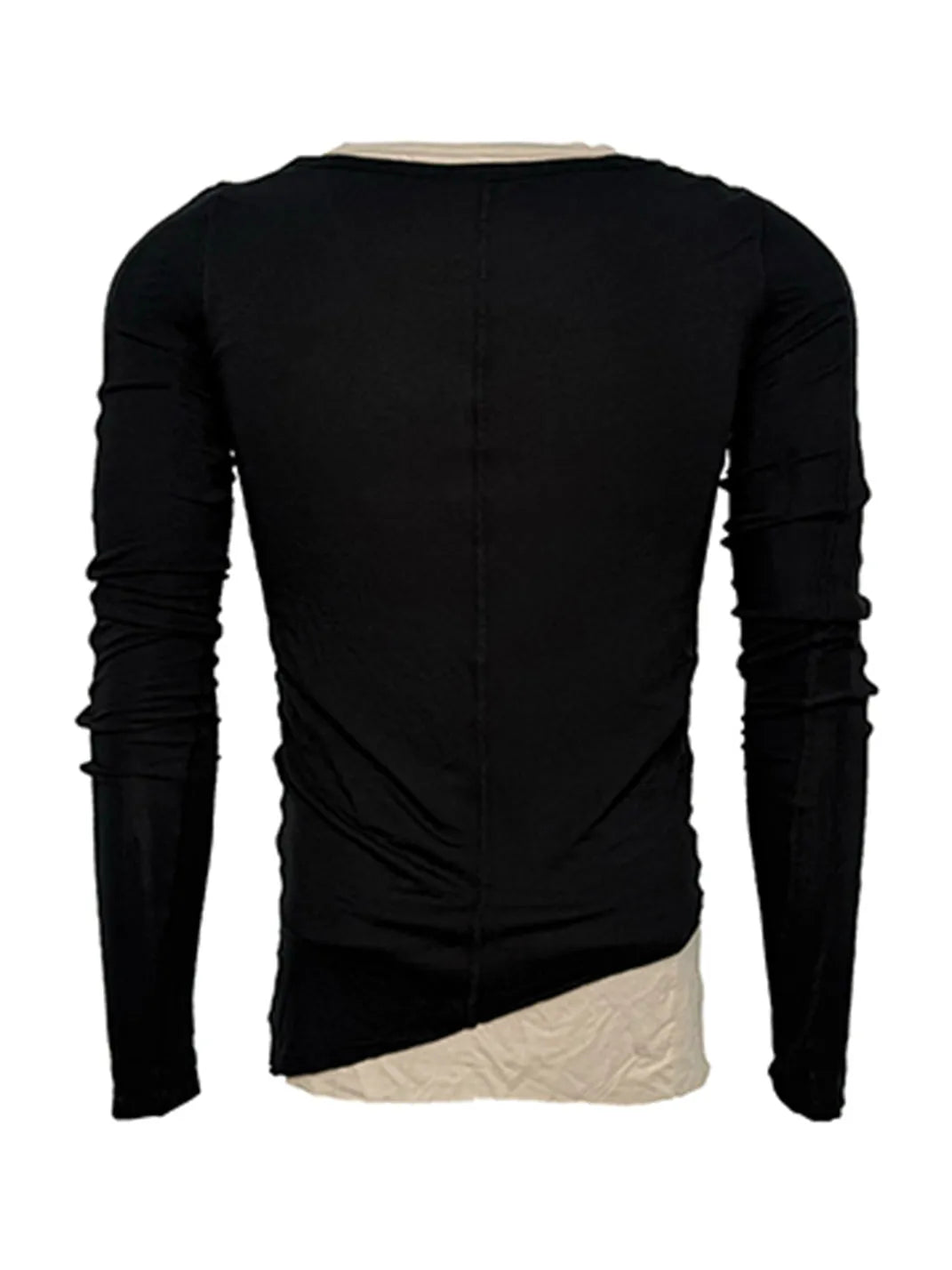 Layered Two-Piece Effect Long-Sleeve T-Shirt - View 9