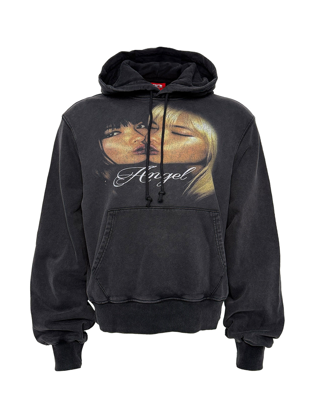 Distressed Portrait Graphic Sweatshirt
