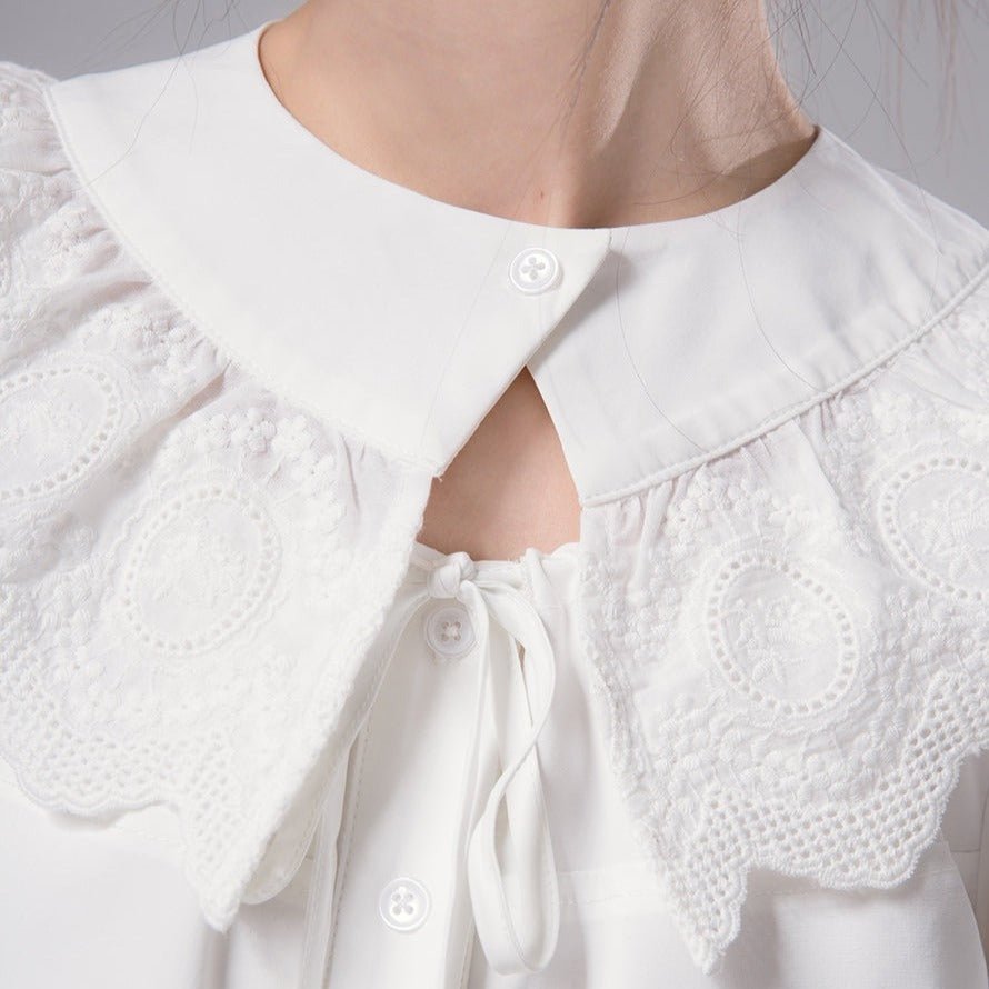 Angelic Lace Collar Blouse