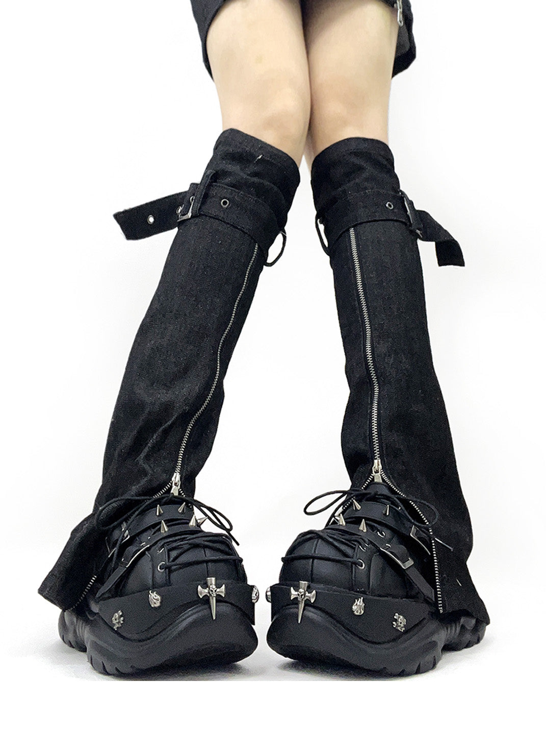 Buckle-Cage Chunky Platform Sneakers - View 3