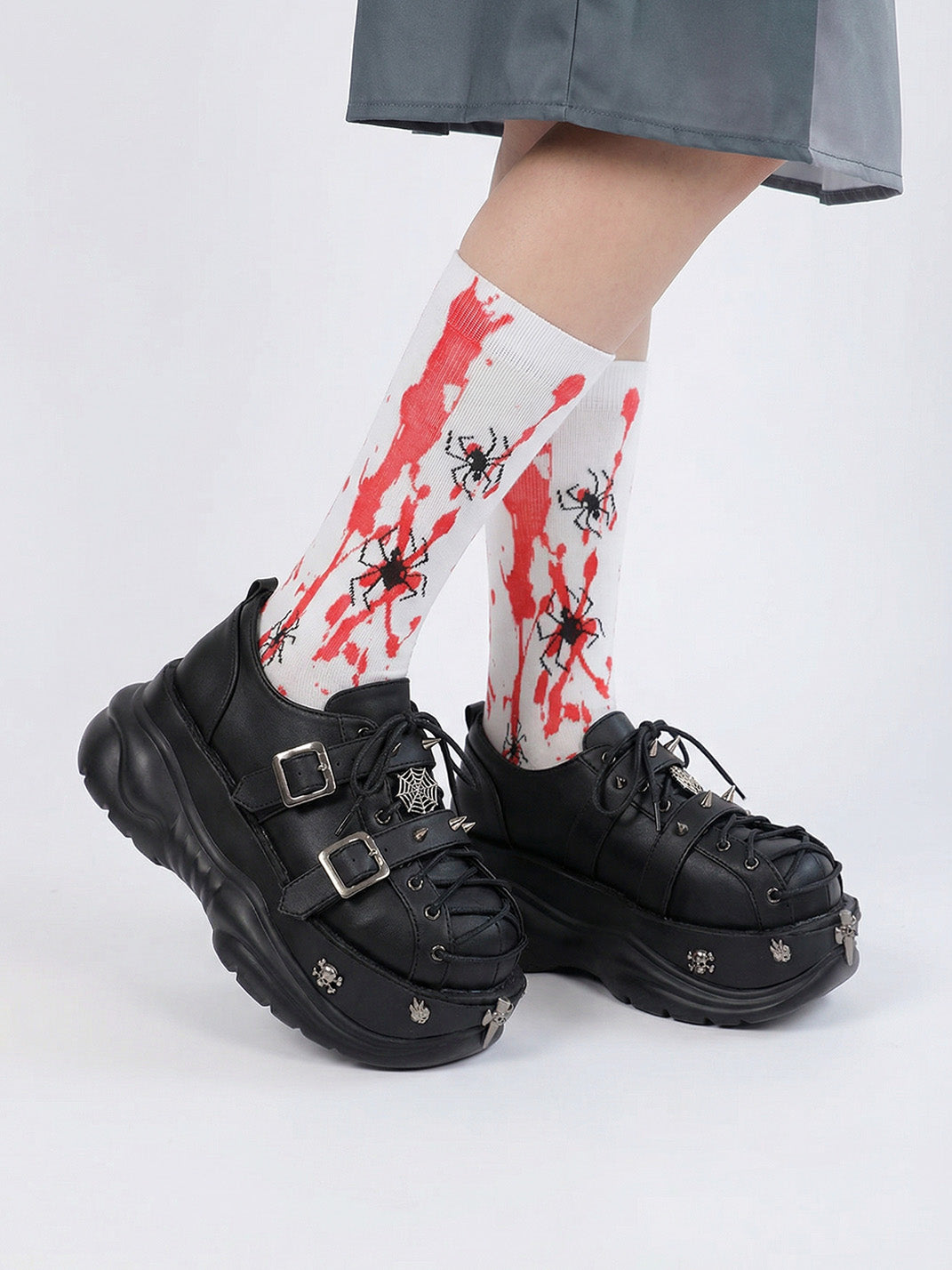 Buckle-Cage Chunky Platform Sneakers - View 7
