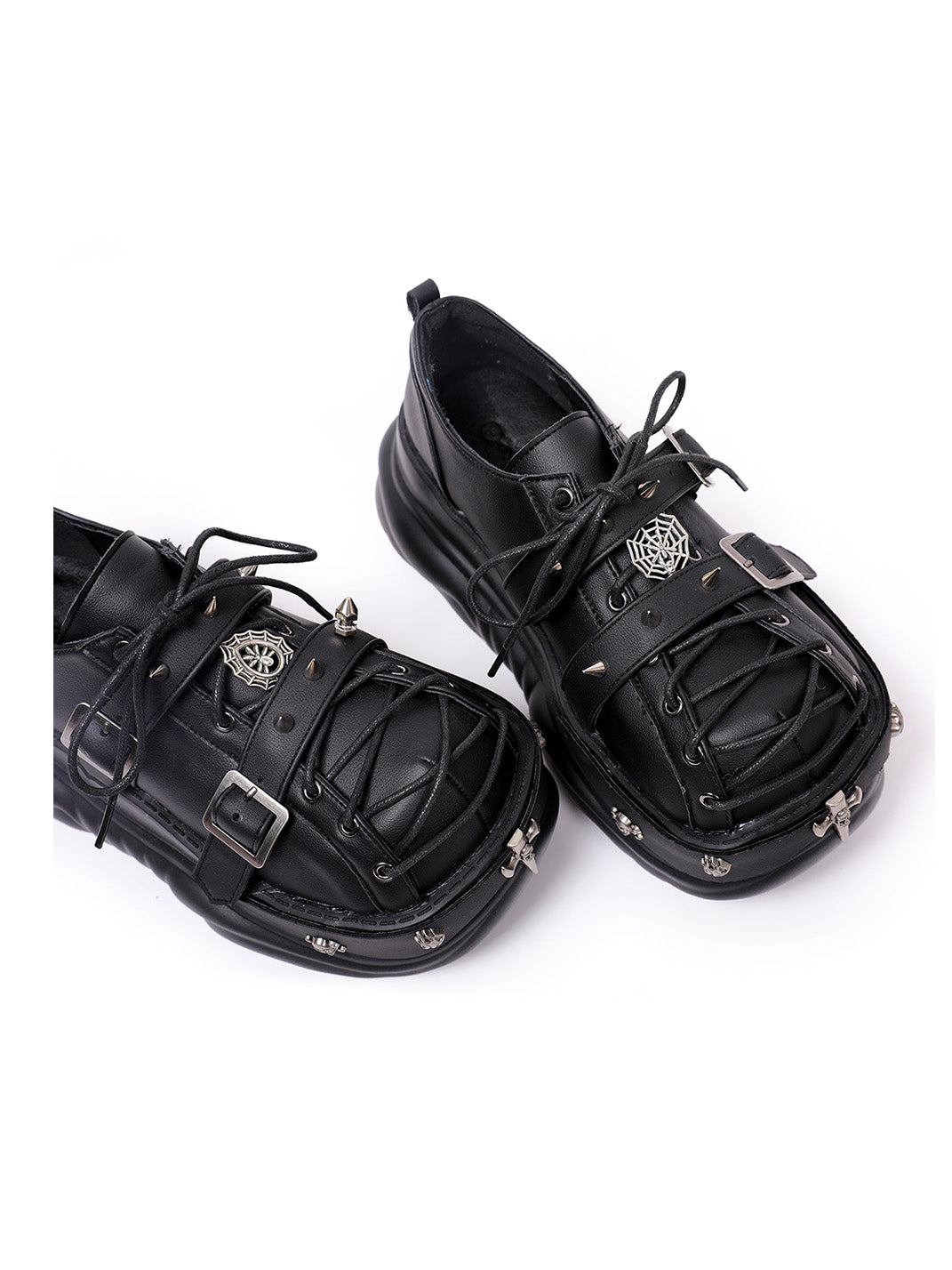 Buckle-Cage Chunky Platform Sneakers - View 10