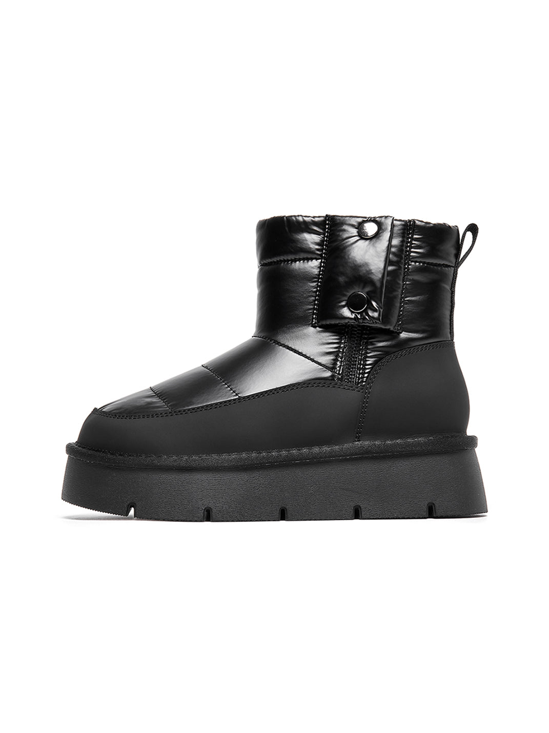 Pink Quilted Platform Snow Boots - View 28