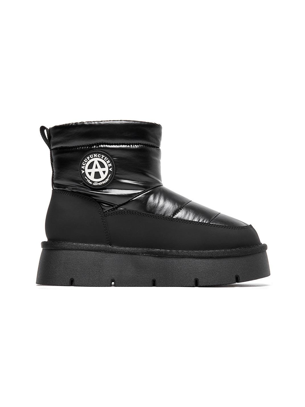 Pink Quilted Platform Snow Boots - View 37