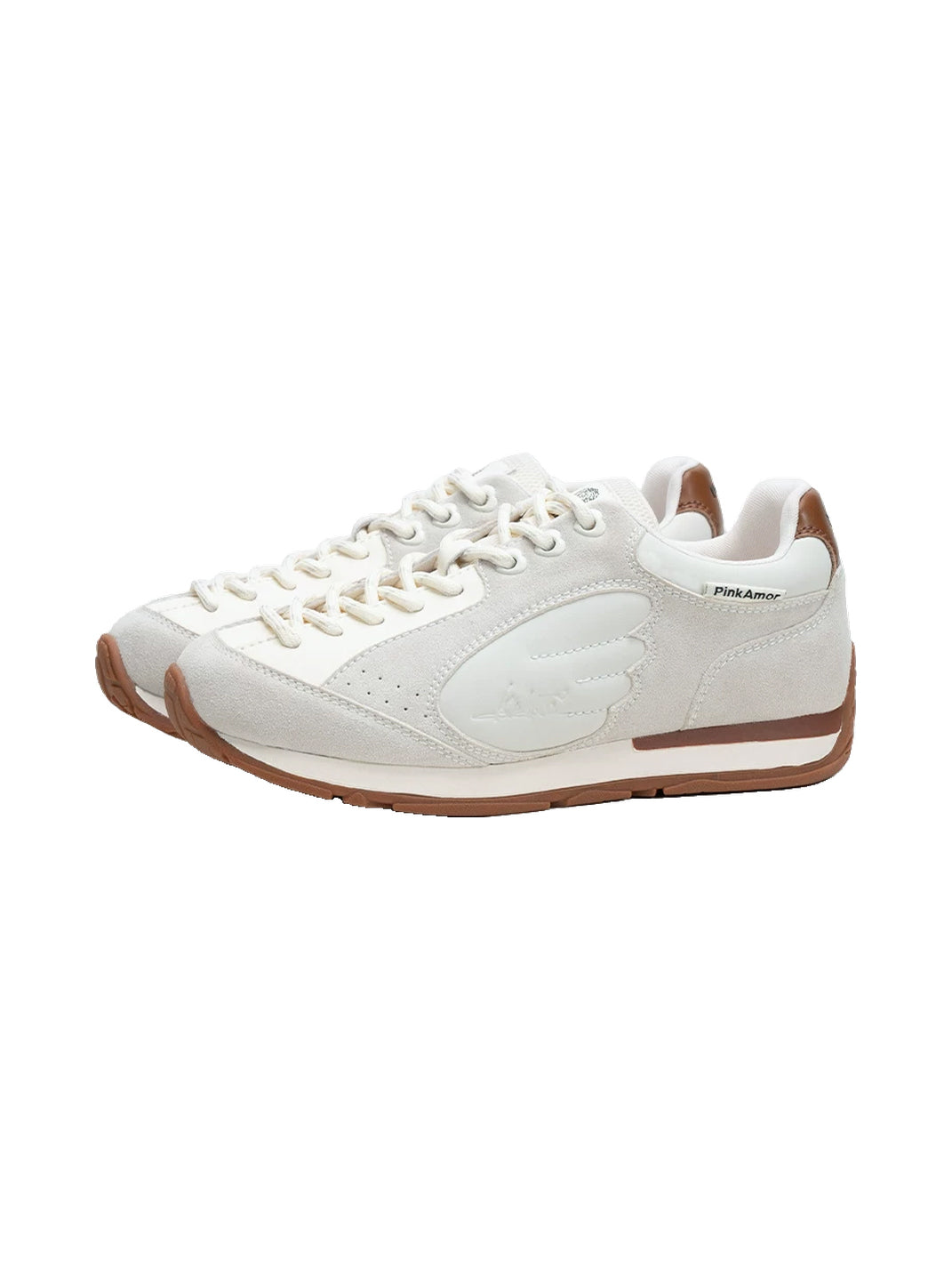 Wing-Panel Retro Court Sneakers - View 10