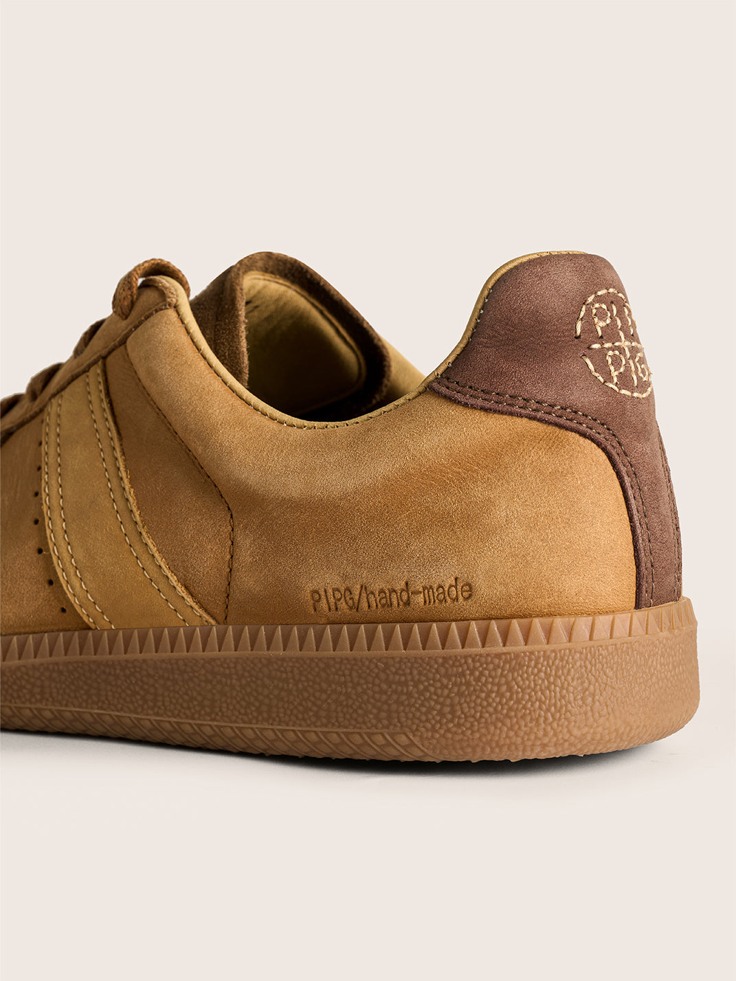 Washed Suede Colorblock Retro Trainers - View 11