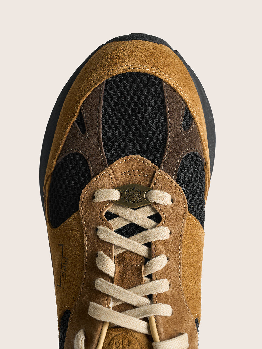 Distressed Suede Trail Runner Sneakers - View 4