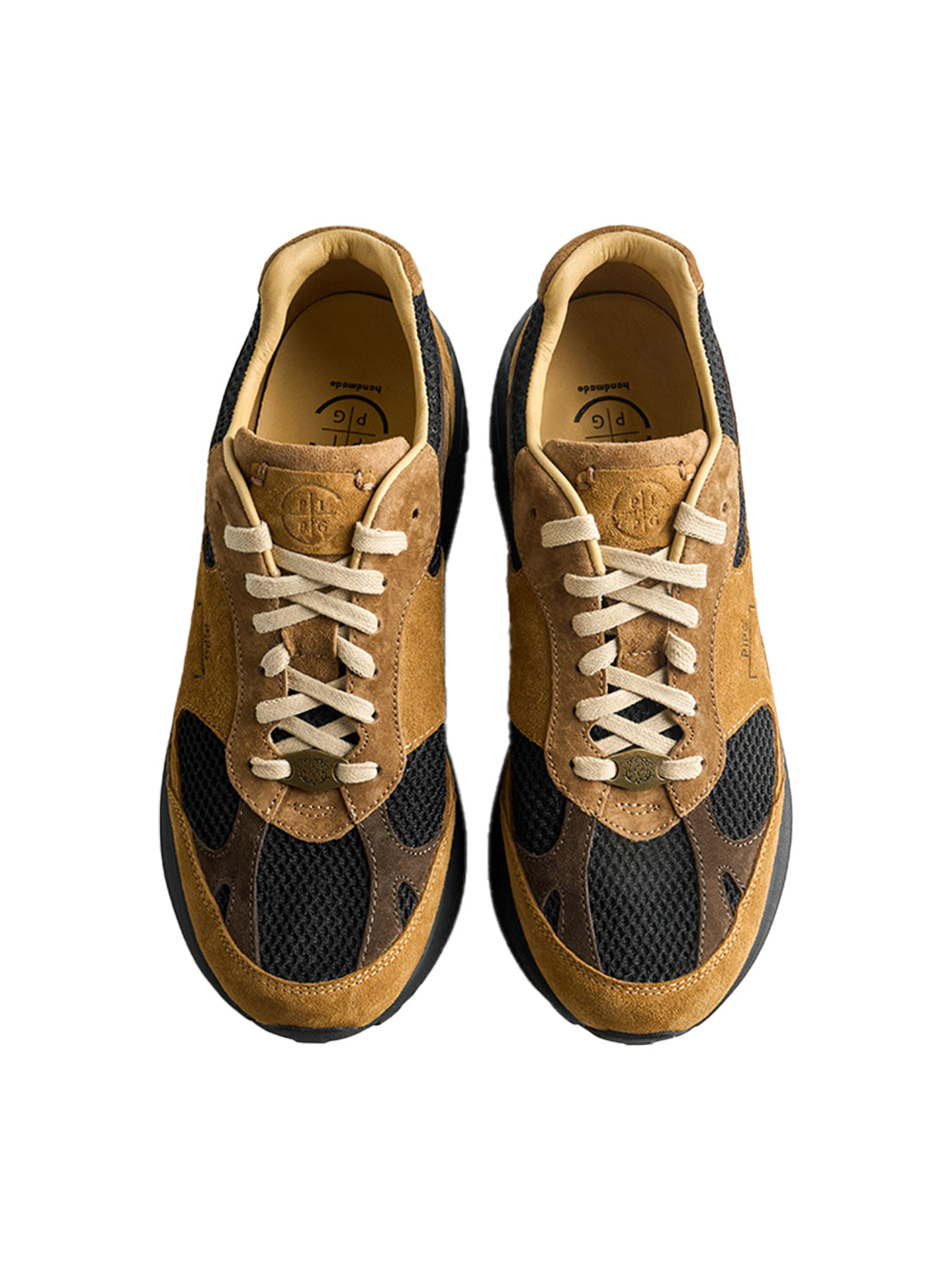 Distressed Suede Trail Runner Sneakers - View 12