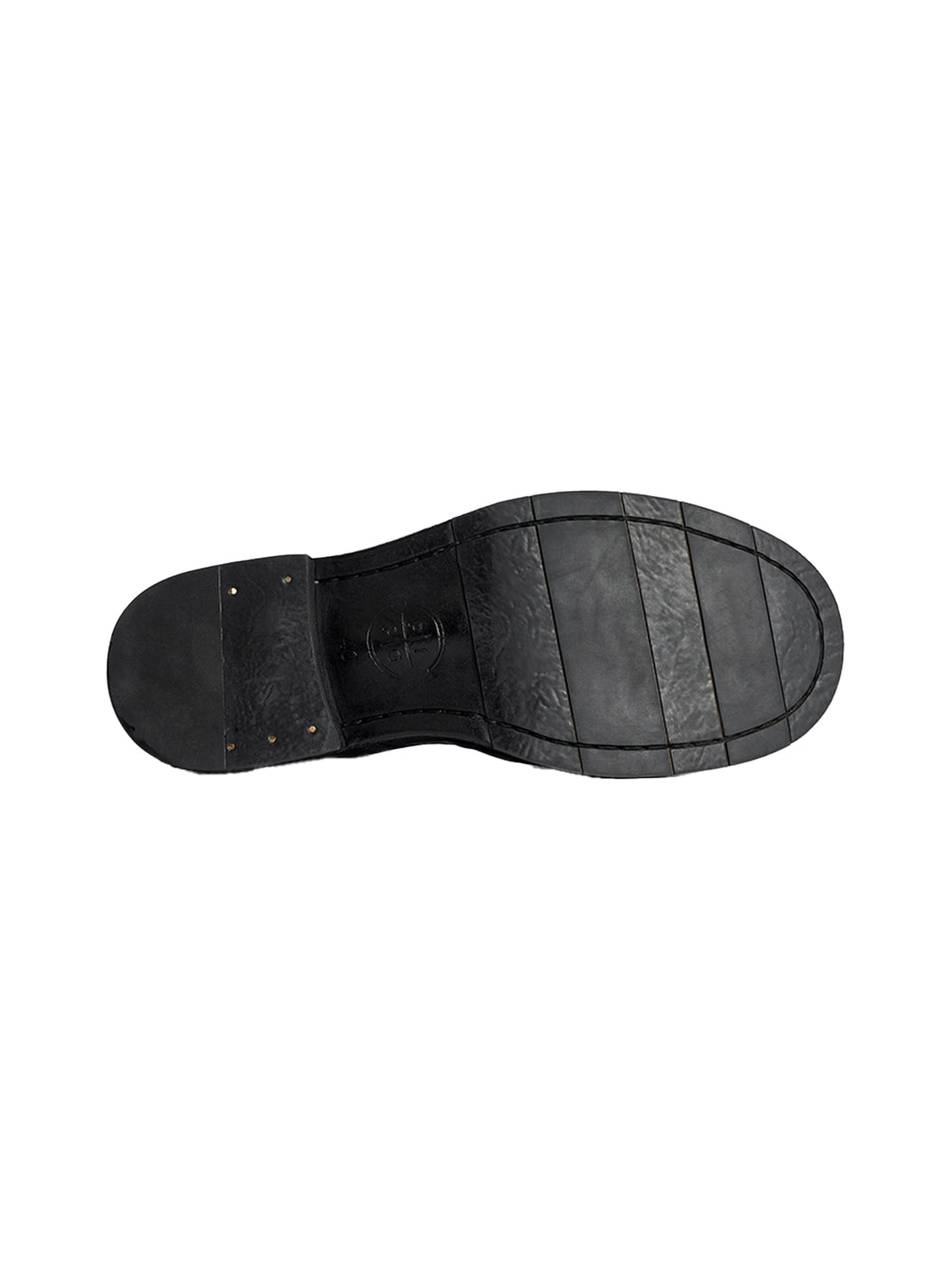 Washed Horsehide Round-Toe Derby Shoes - View 15
