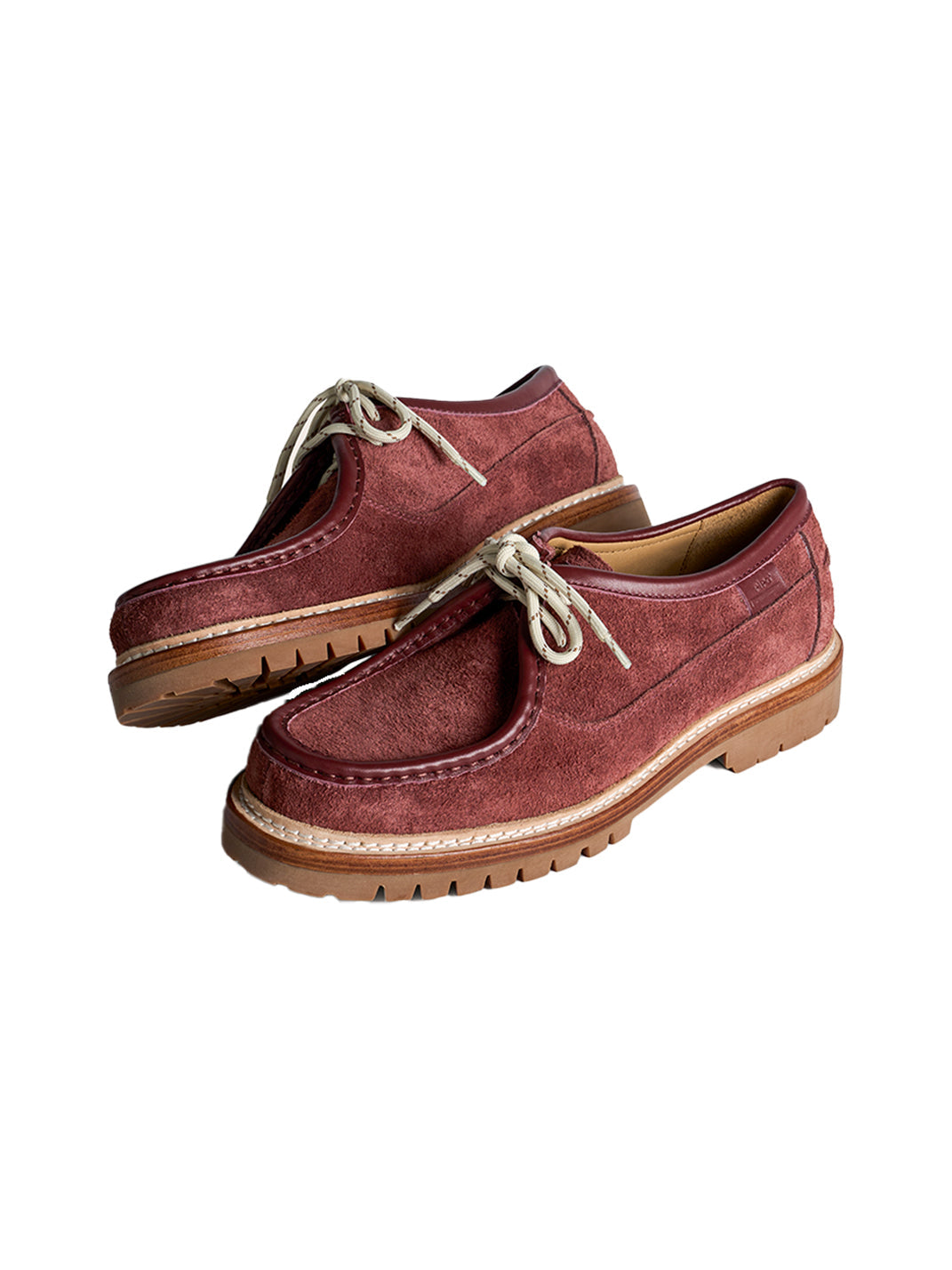 Suede Moc-Toe Lace-Up Work Loafers - View 9