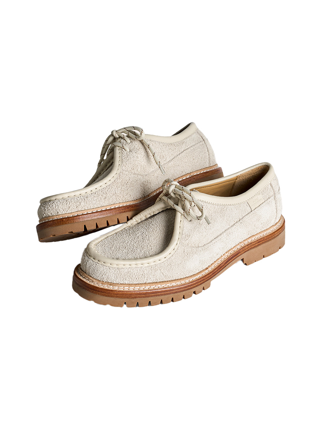 Suede Moc-Toe Lace-Up Work Loafers - View 26
