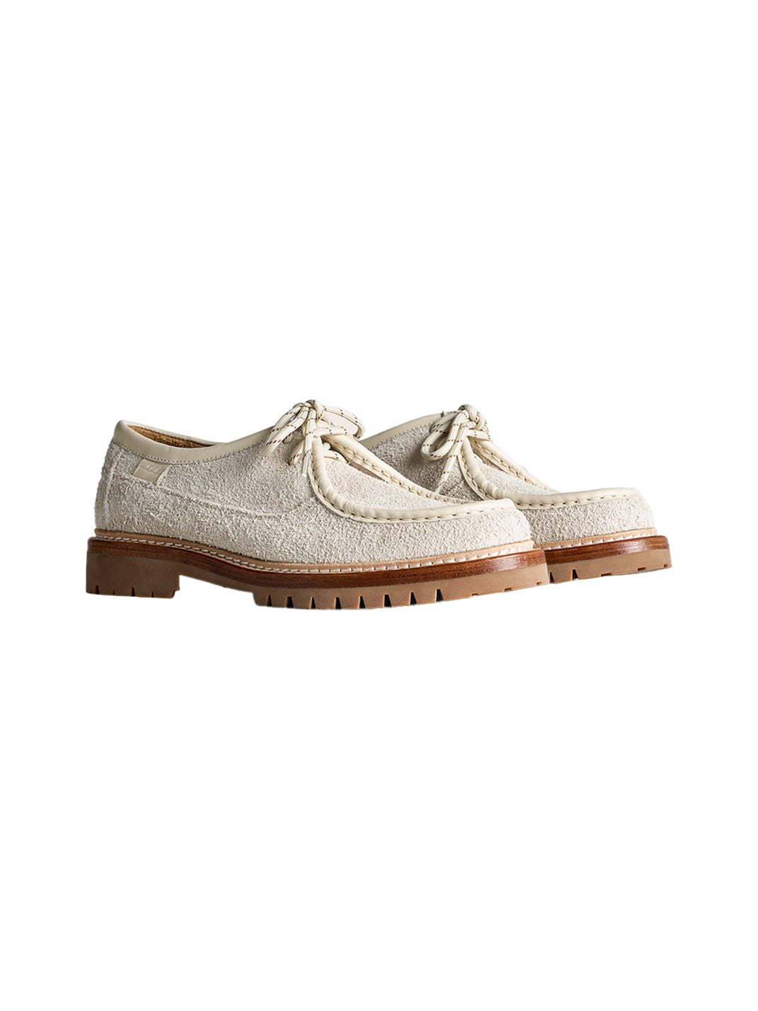 Suede Moc-Toe Lace-Up Work Loafers - View 27