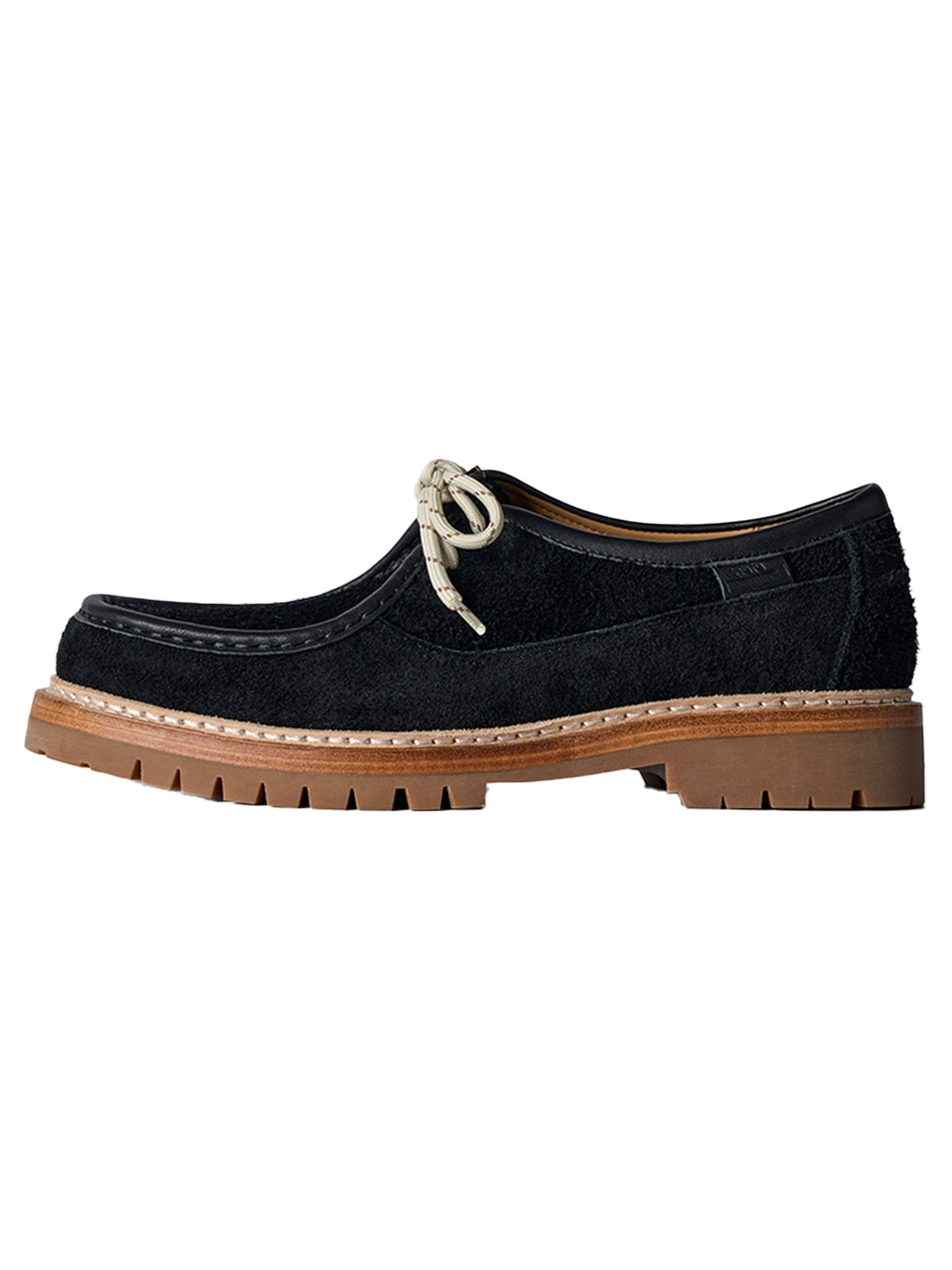 Suede Moc-Toe Lace-Up Work Loafers - View 29