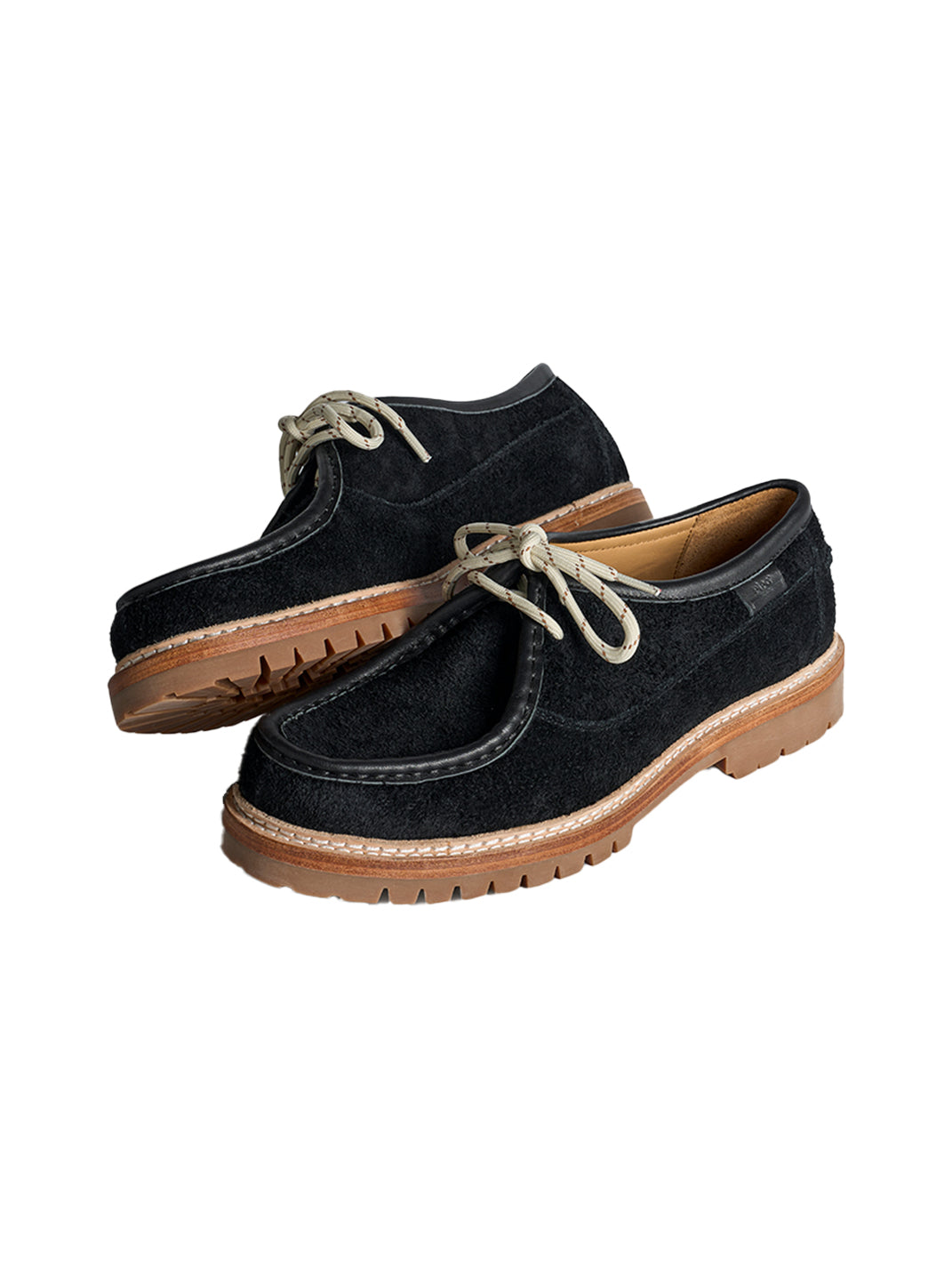 Suede Moc-Toe Lace-Up Work Loafers - View 38