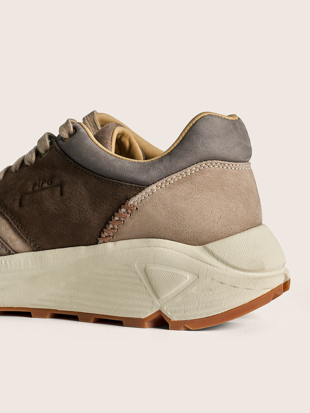 Washed Brown Retro Trail Runners - View 8