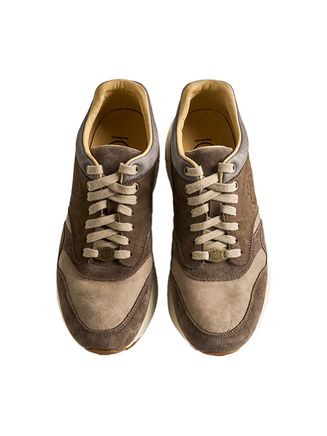 Washed Brown Retro Trail Runners - View 9