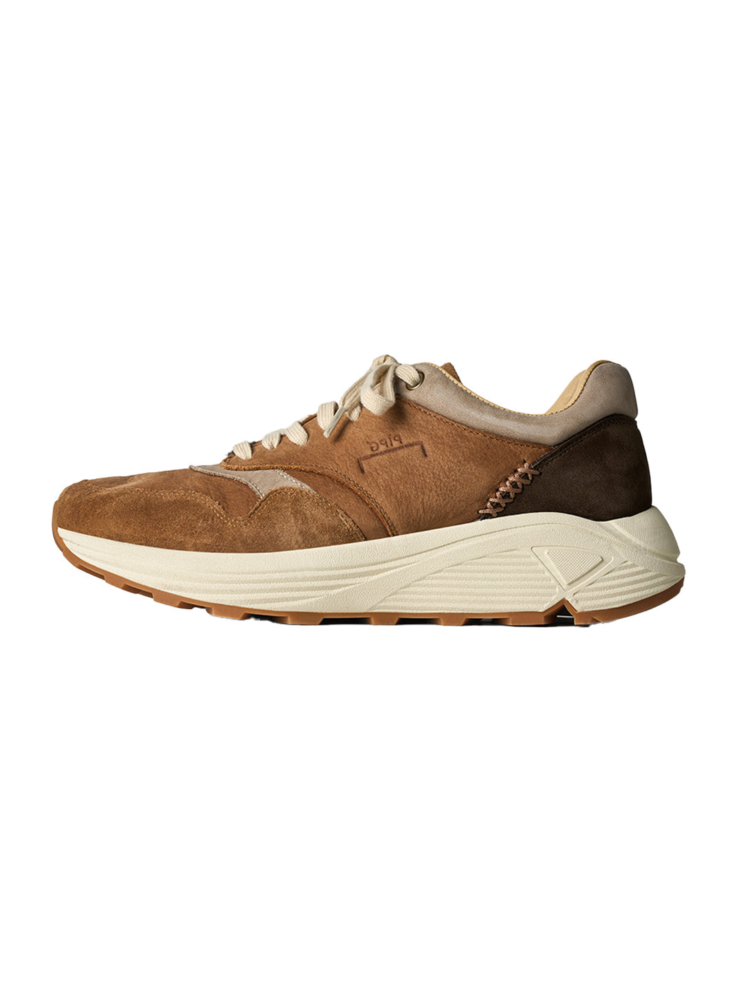 Washed Brown Retro Trail Runners - View 13