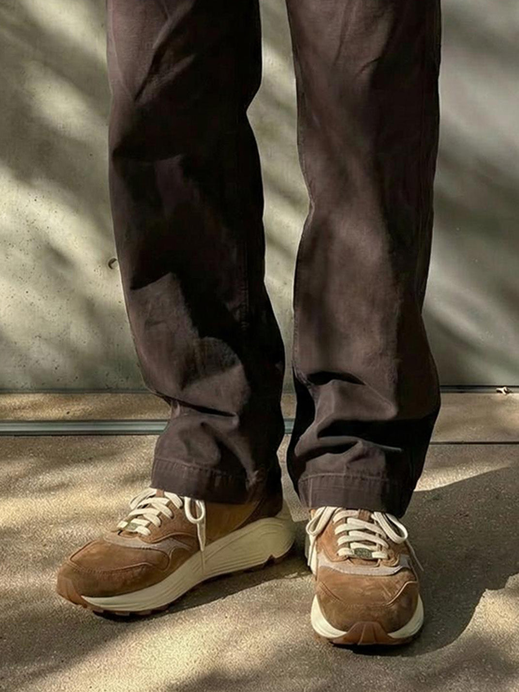 Washed Brown Retro Trail Runners - View 15