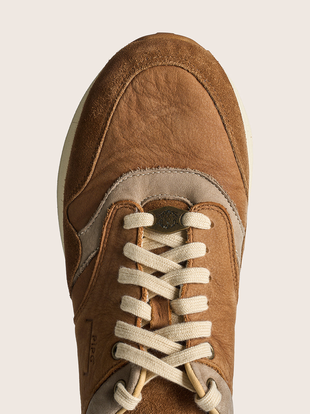 Washed Brown Retro Trail Runners - View 16