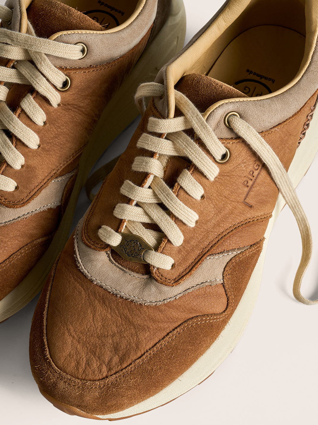 Washed Brown Retro Trail Runners - View 17