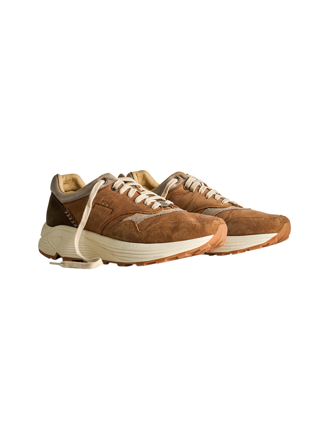 Washed Brown Retro Trail Runners - View 23