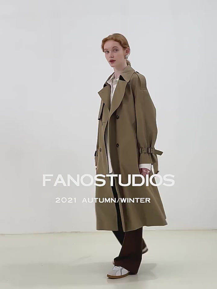 Melton Double-Breasted Overcoat