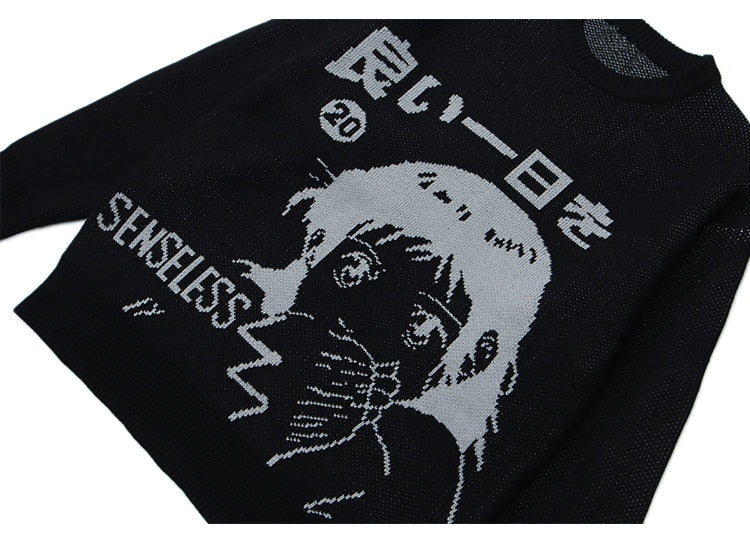 Shinji Enigma Textured Knit Pullover Sweater