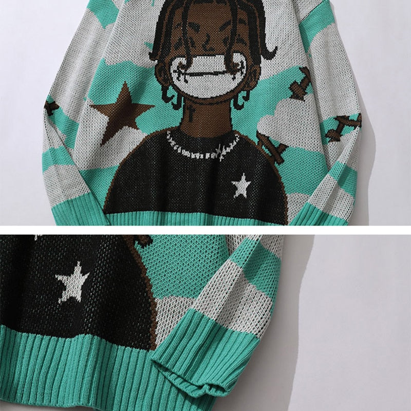 Pop Icon Pixel Knit Sweater