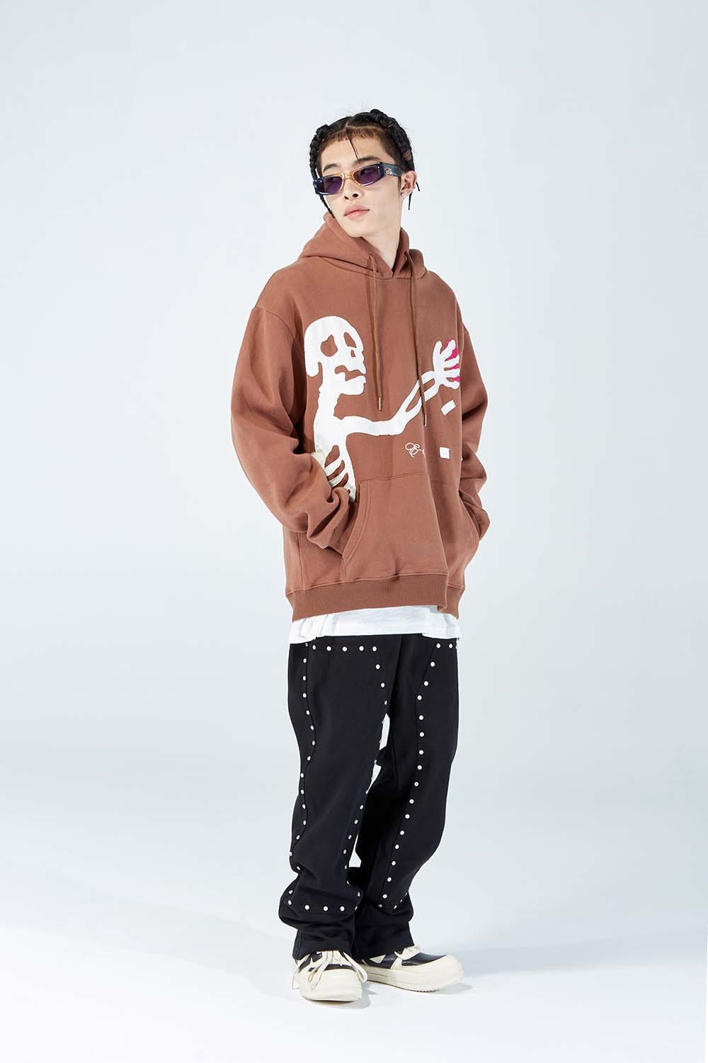 Editorial Dept. 'Heartthief' Skeletal Luxe Hoodie