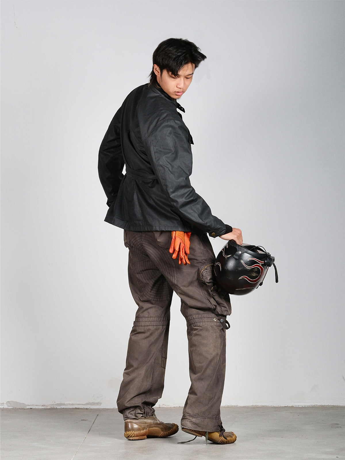 Washed Paratrooper Utility Cargo Pants - product view 4