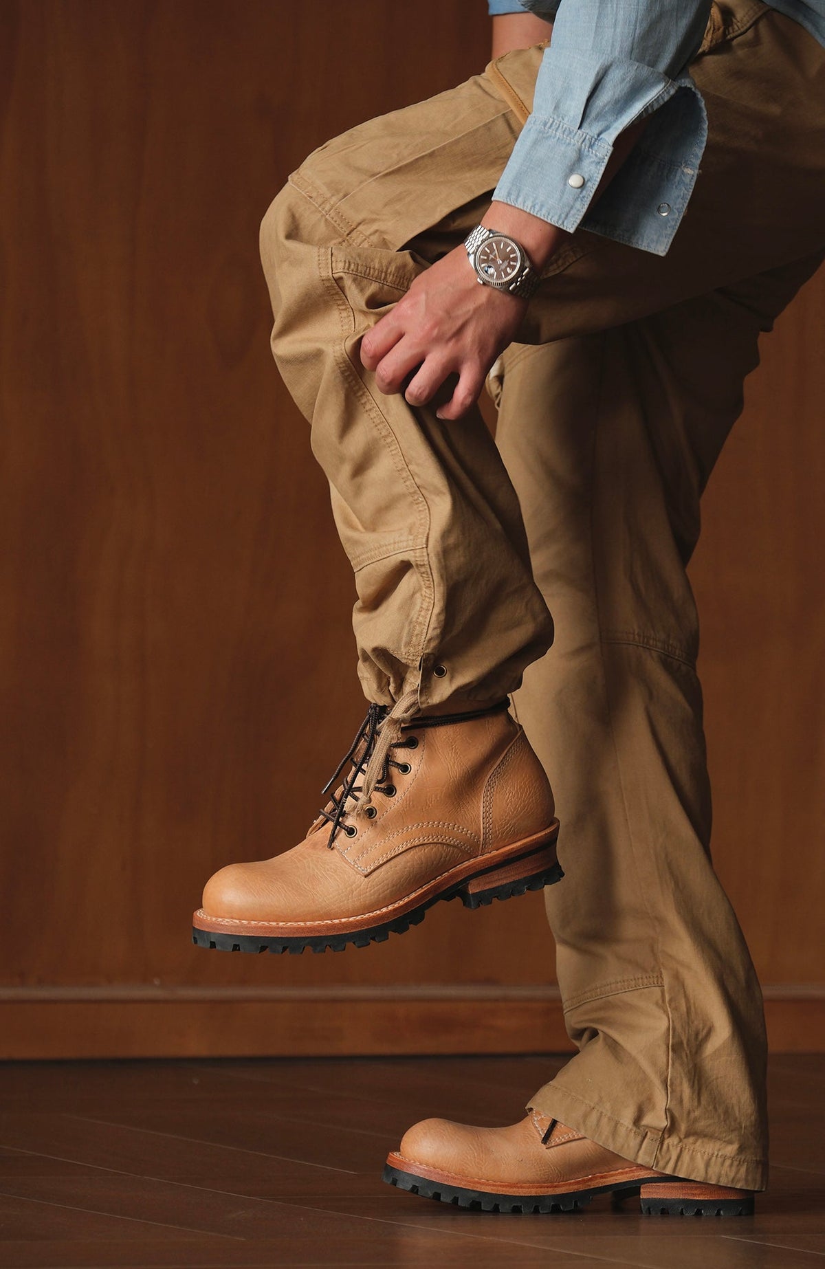 Paneled Straight Leg Utility Cargo Pants - product view 11