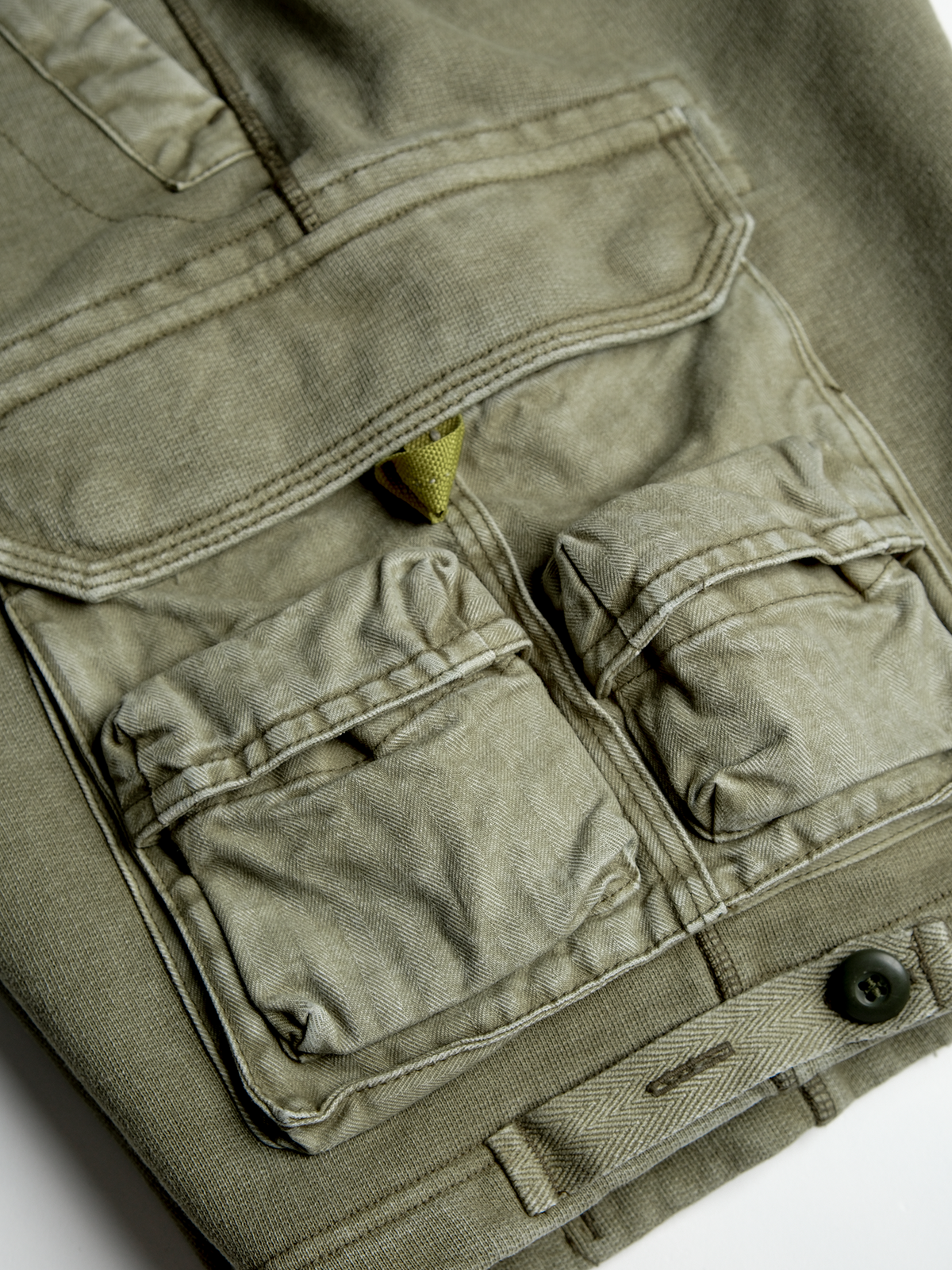 Drawstring Cotton Utility Cargo Shorts - product view 24
