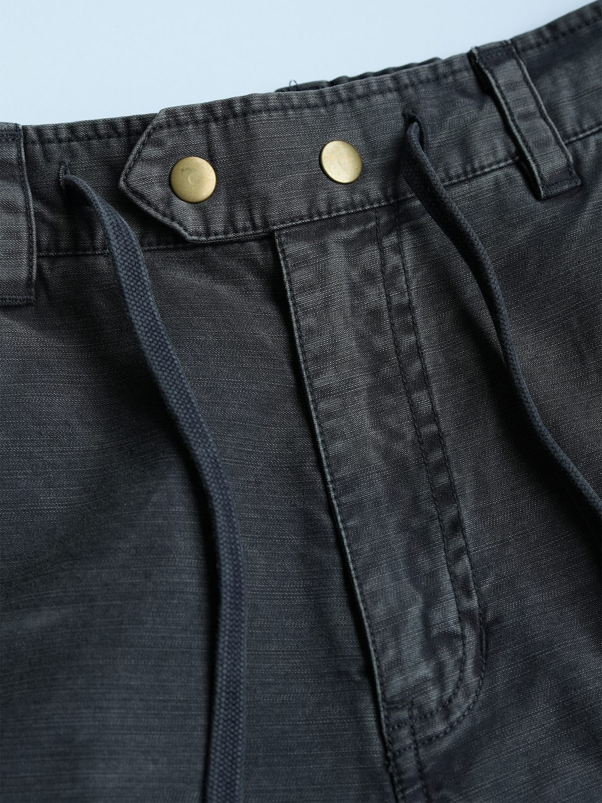 Charcoal Raw Edge Patch Pocket Cargos - detail or styled view 19